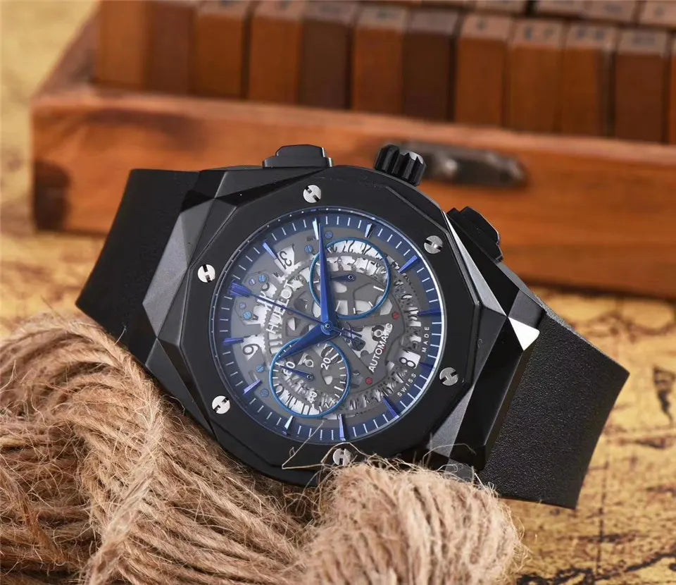 Hublot Black Skeleton Dial - Hình 4