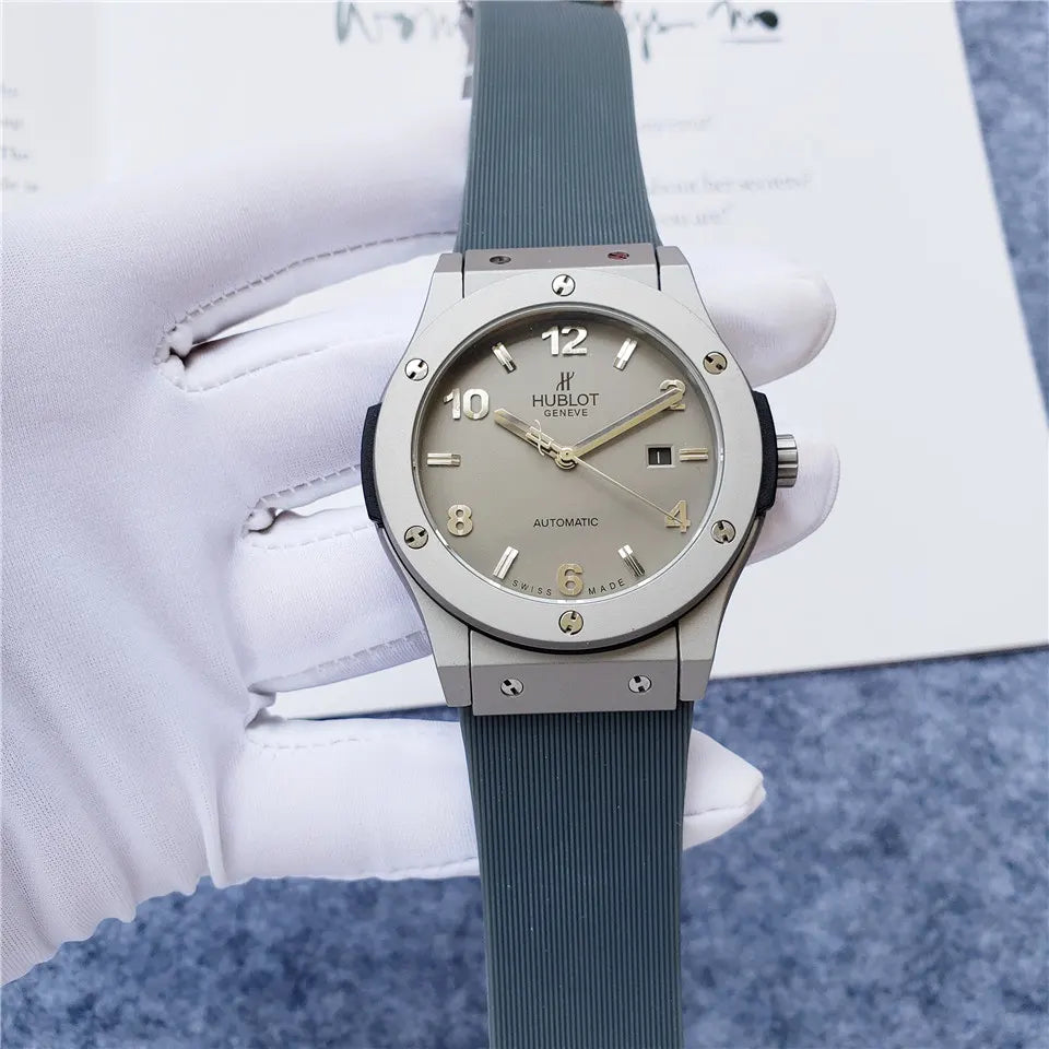 Hublot Grey Green Rubber