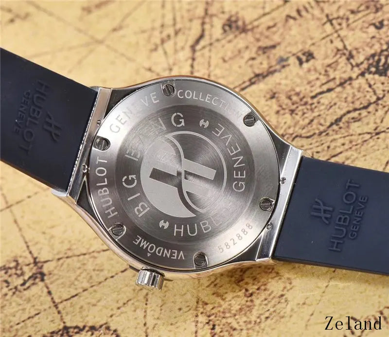 Hublot Blue Diamond Watch - Hình 2