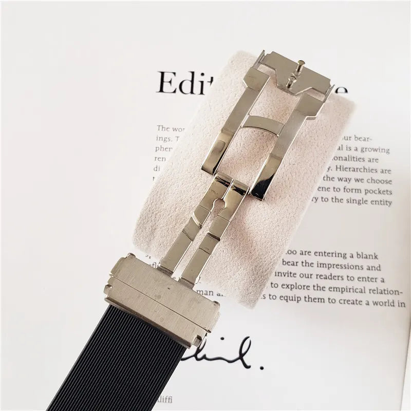 Hublot Black Gold Rubber Strap - Hình 5