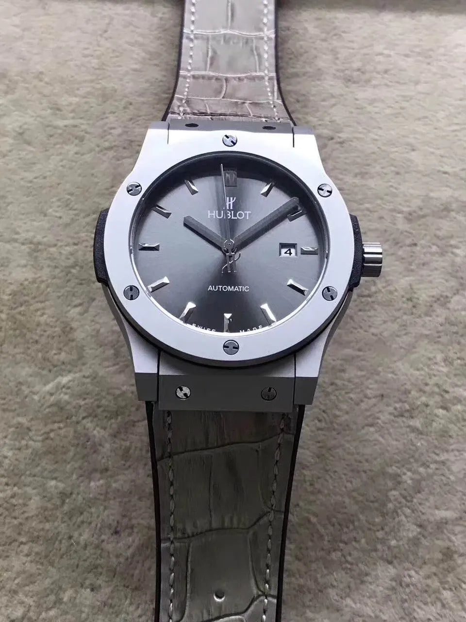 Hublot Classic Fusion Black Dial steel - Hình 8