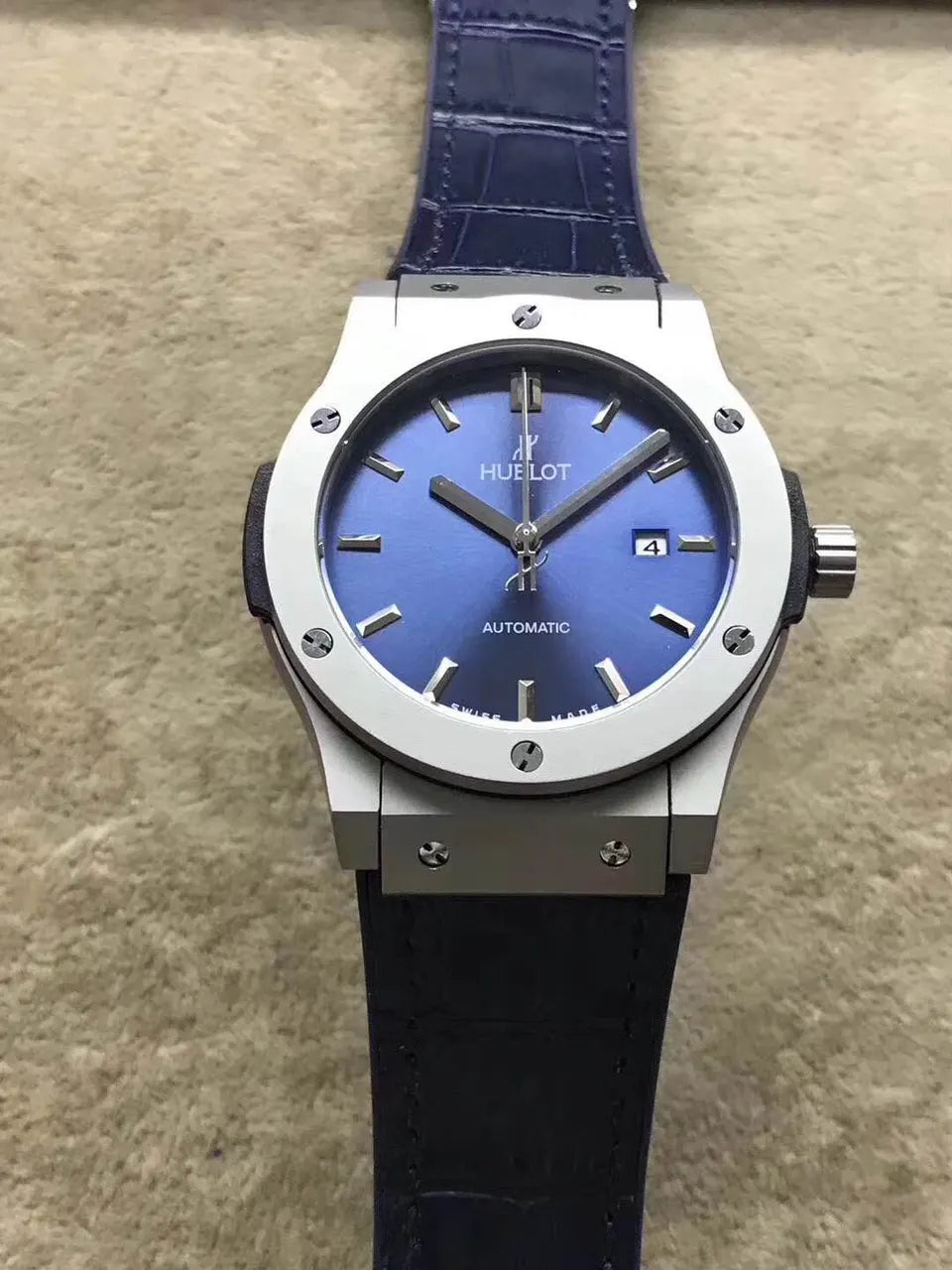 Hublot Classic Fusion Black Dial steel - Hình 4