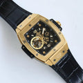 spirit Hublot Gold Black Leather