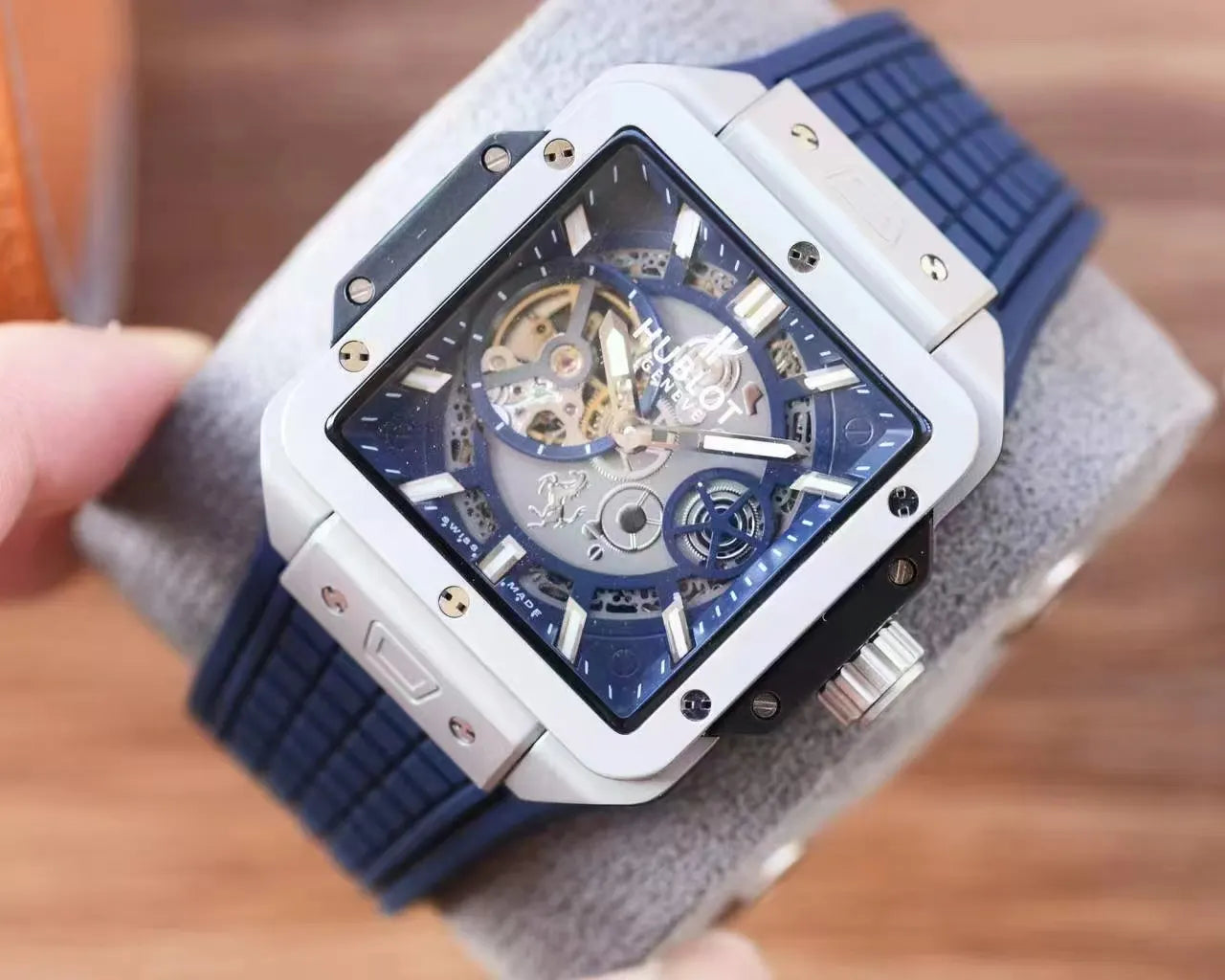 Hublot Blue Rubber Titanium