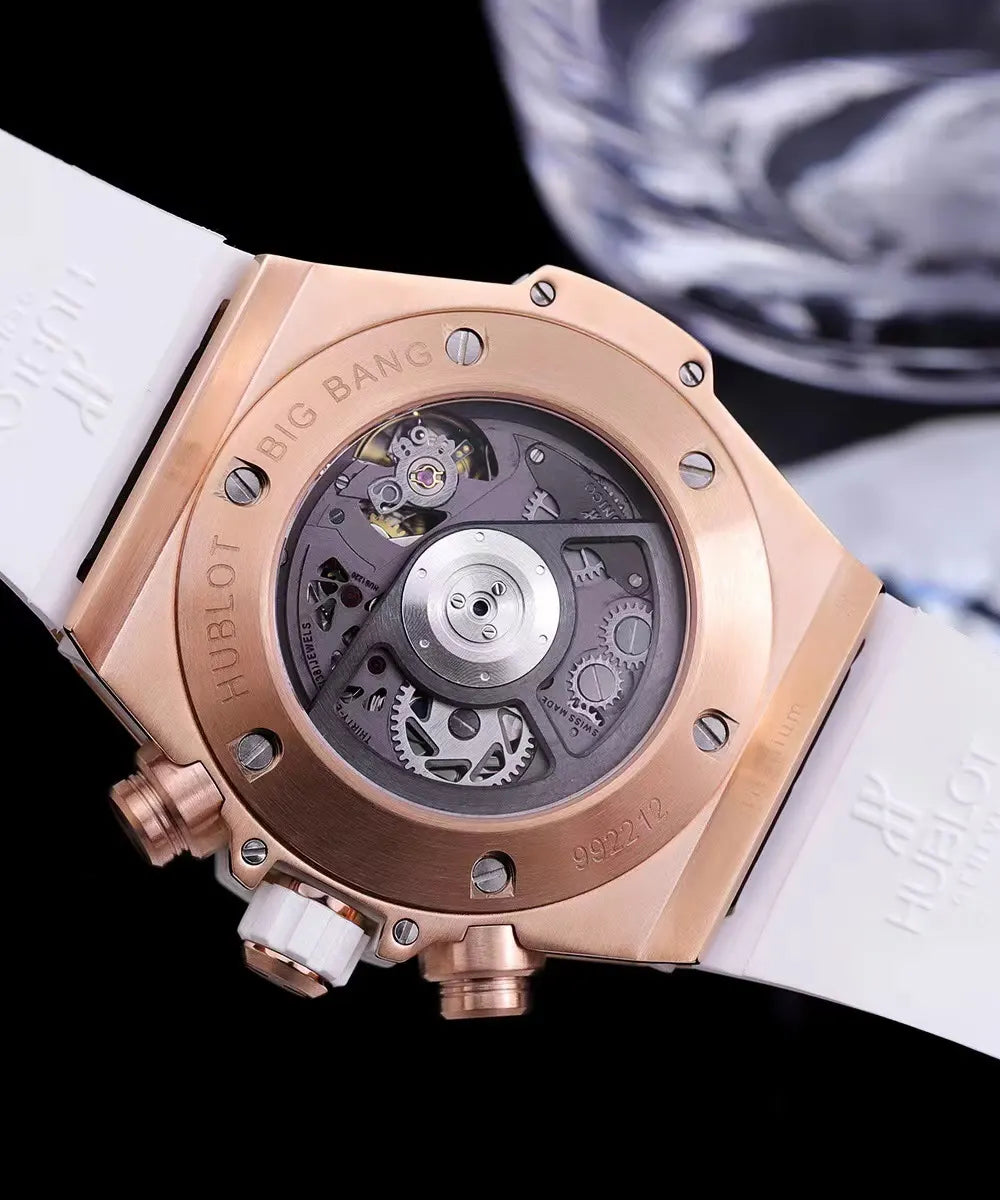Hublot Diamond White Rubber - Hình 2