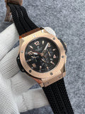 black Hublot Rose Gold Rubber