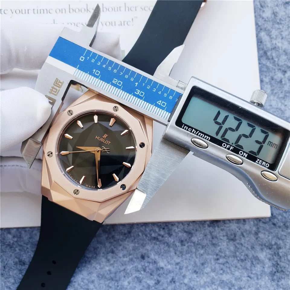 Hublot Gold Black Rubber classic - Hình 4