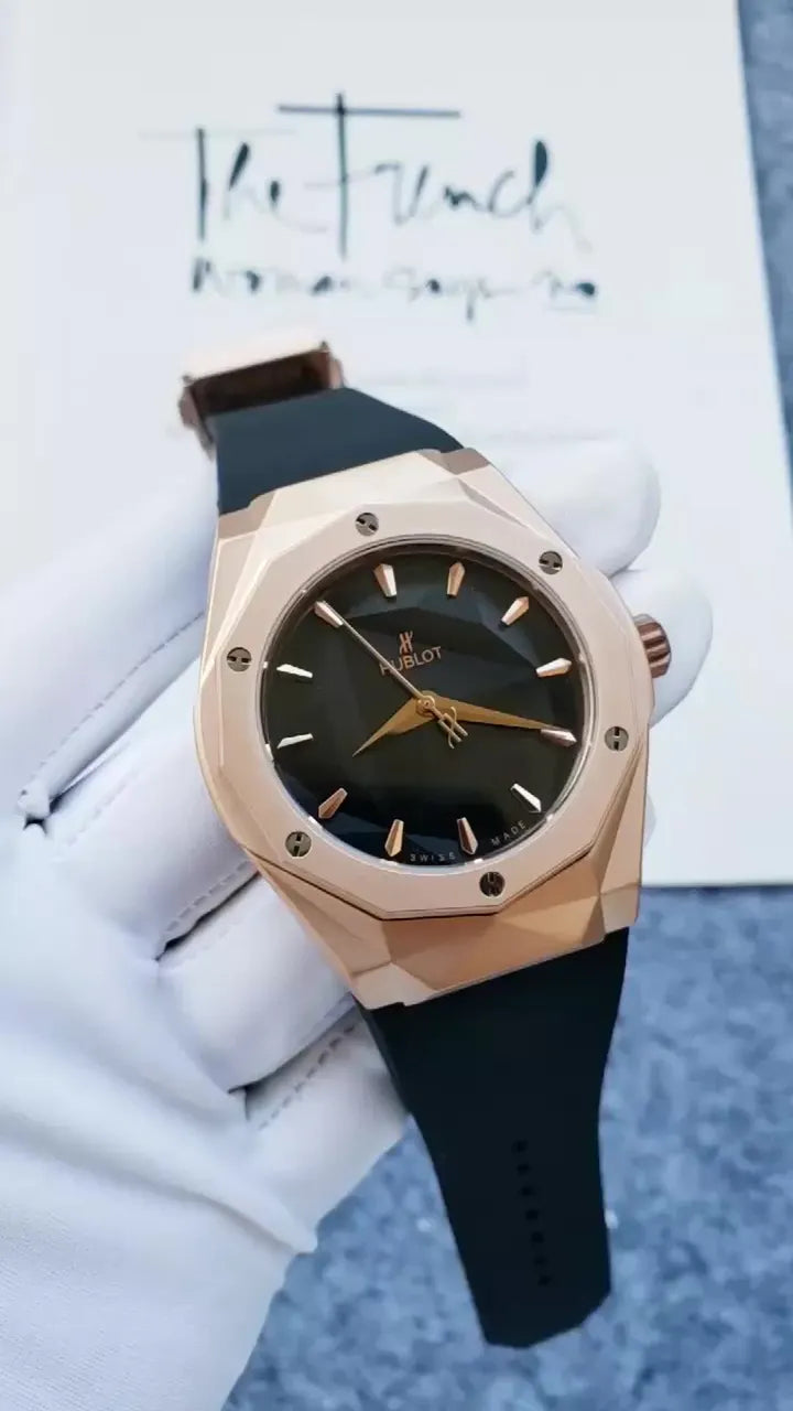 Hublot Gold Black Rubber classic - Hình 2