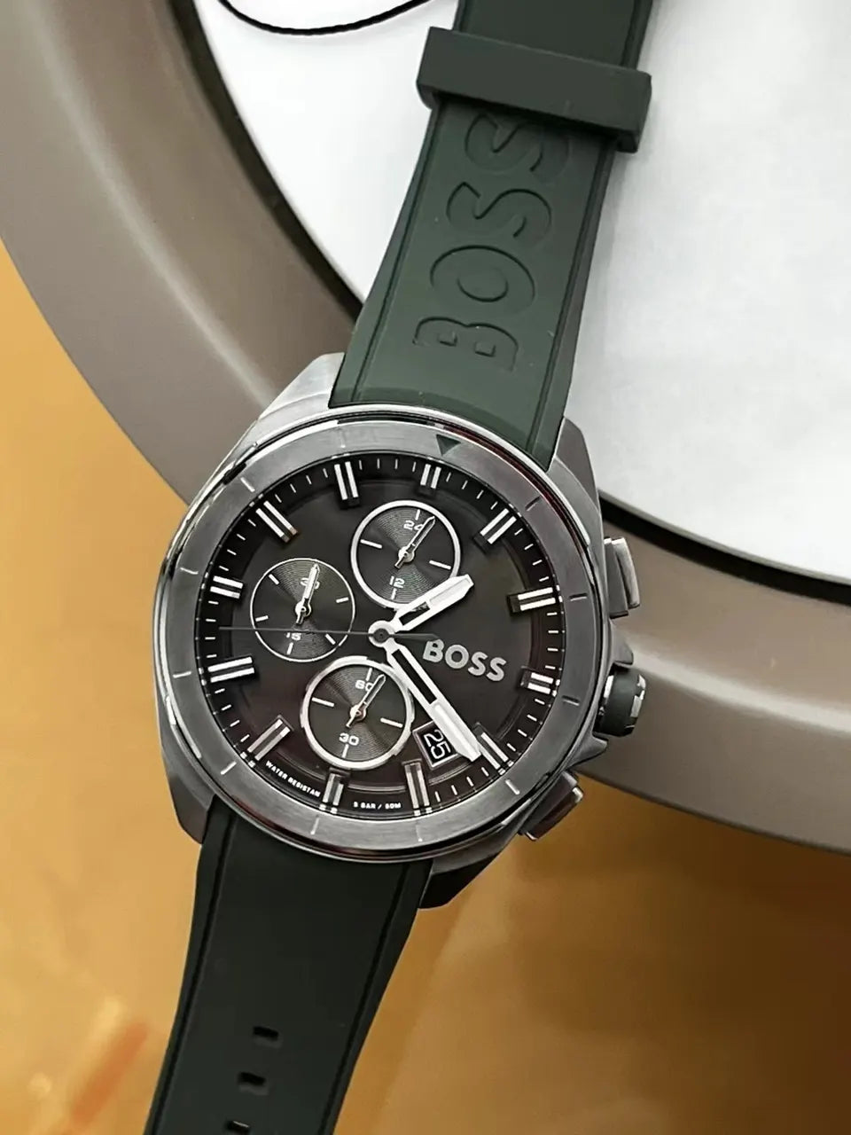 BOSS Green Rubber Chronograph - Hình 4