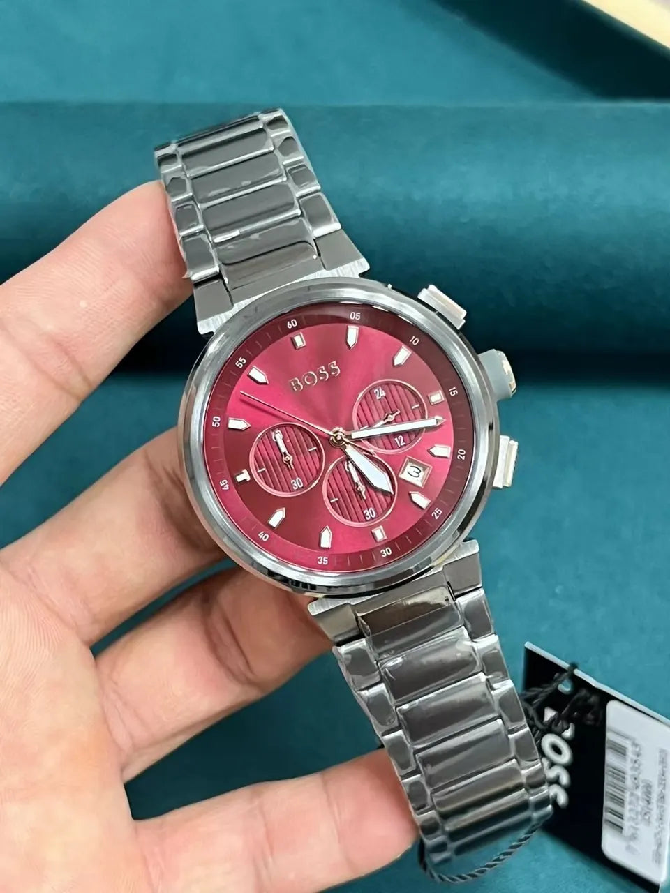 Hugo Boss Burgundy Watch - Hình 2