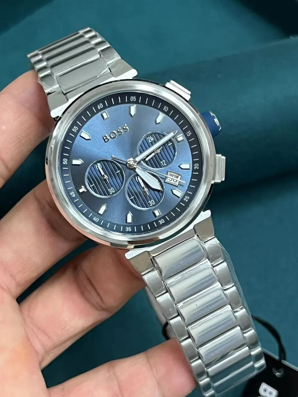 BOSS Blue Dial Chronograph - Hình 4