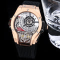 black Hublot Rose Gold Watch
