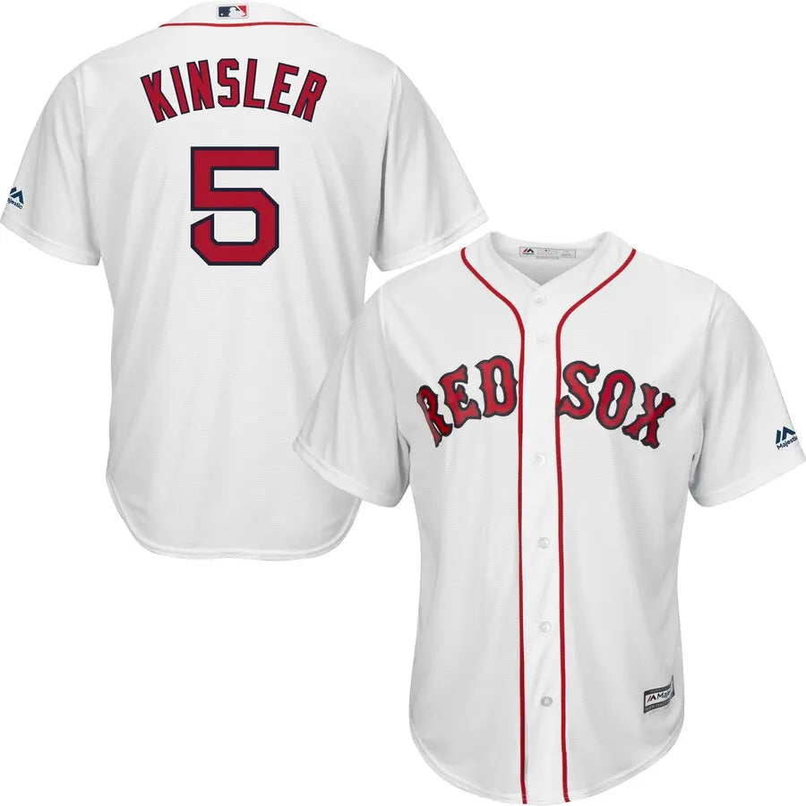 Majestic Kinsler Red Sox White Jersey