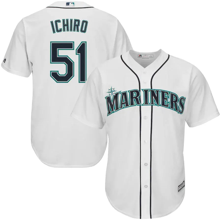Ichiro Mariners Majestic White Jersey