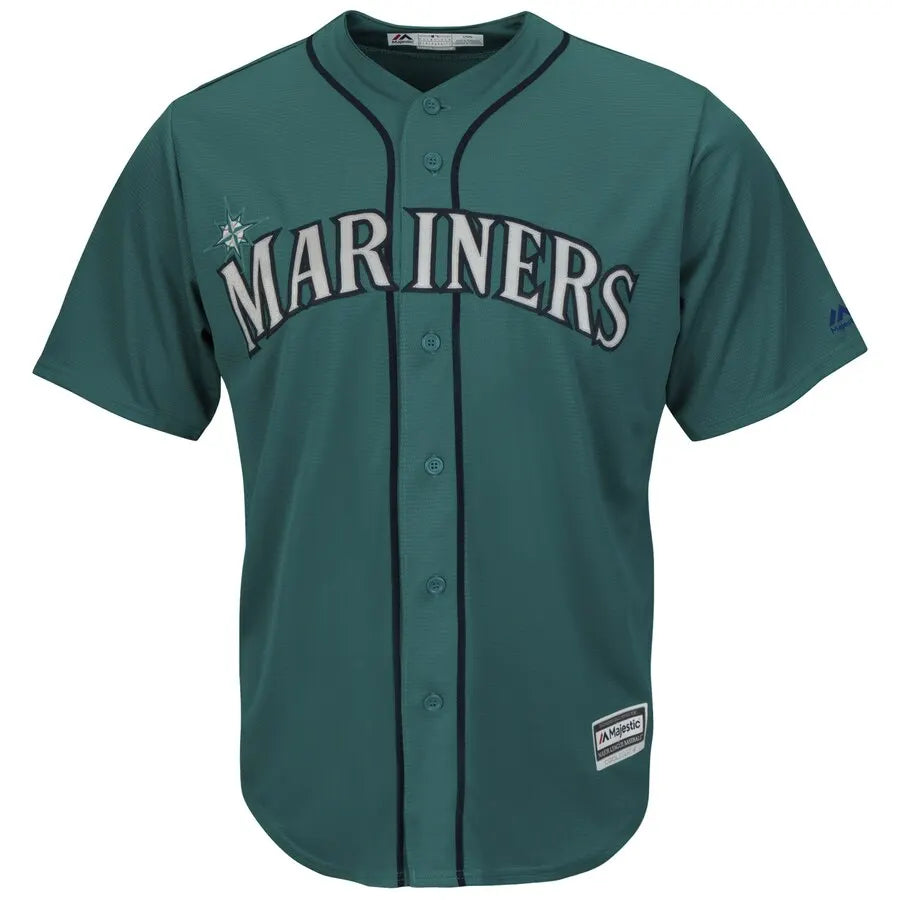 majestic Ichiro Mariners Teal Jersey - Hình 2