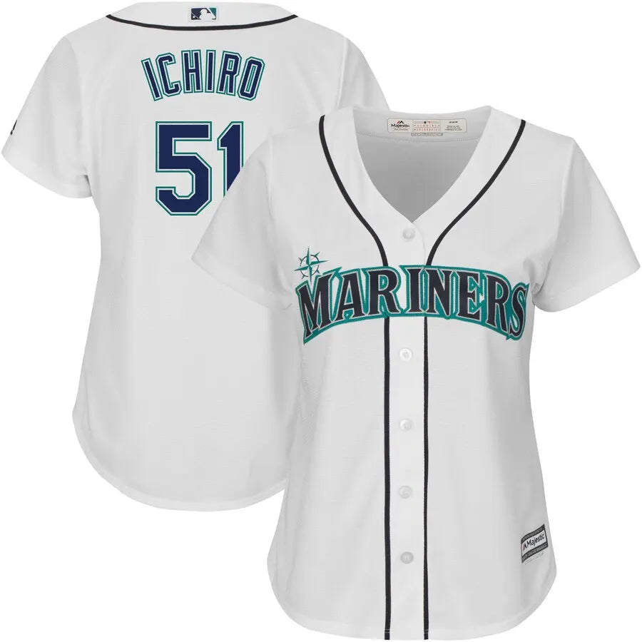 Ichiro Mariners White Jersey