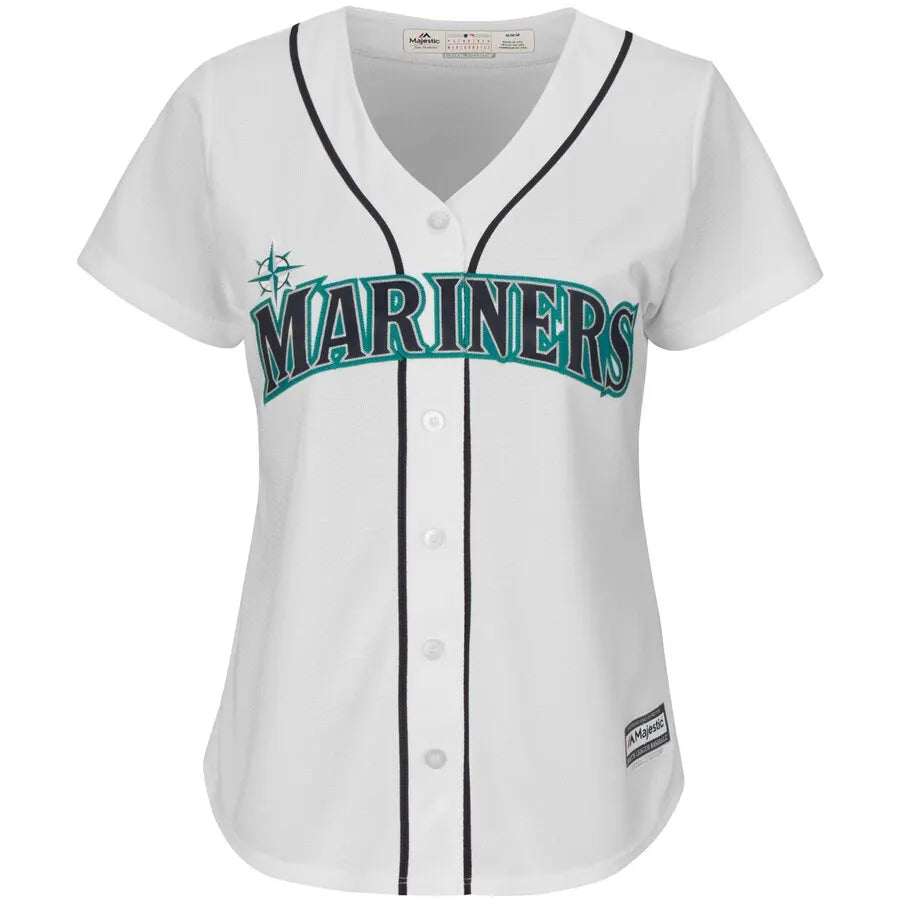 Ichiro Mariners White Jersey - Hình 2