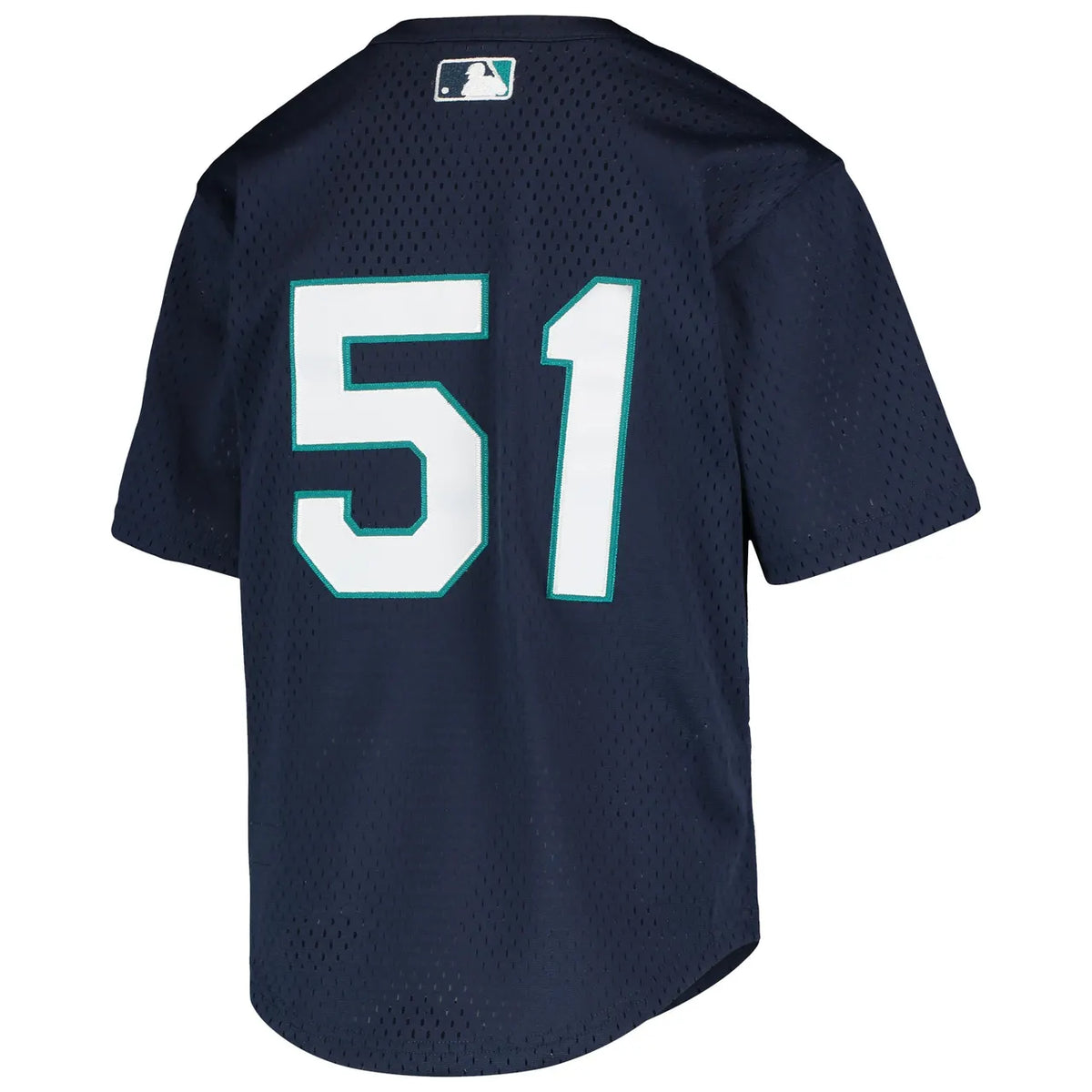 mitchell Mariners Navy Cooperstown Jersey - Hình 4