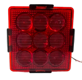 9 LED Square Stop Lamp - Red