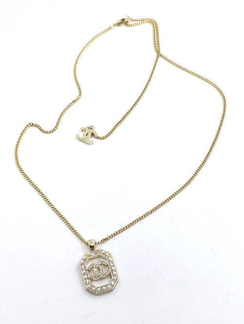 18K  Chanel Perfume Bottle Chain Necklace