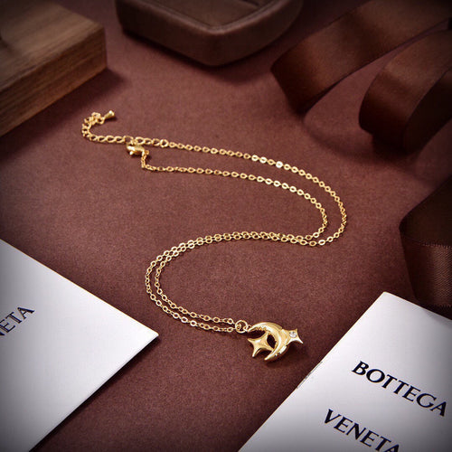 18K BVLGARI Star Moon Necklace