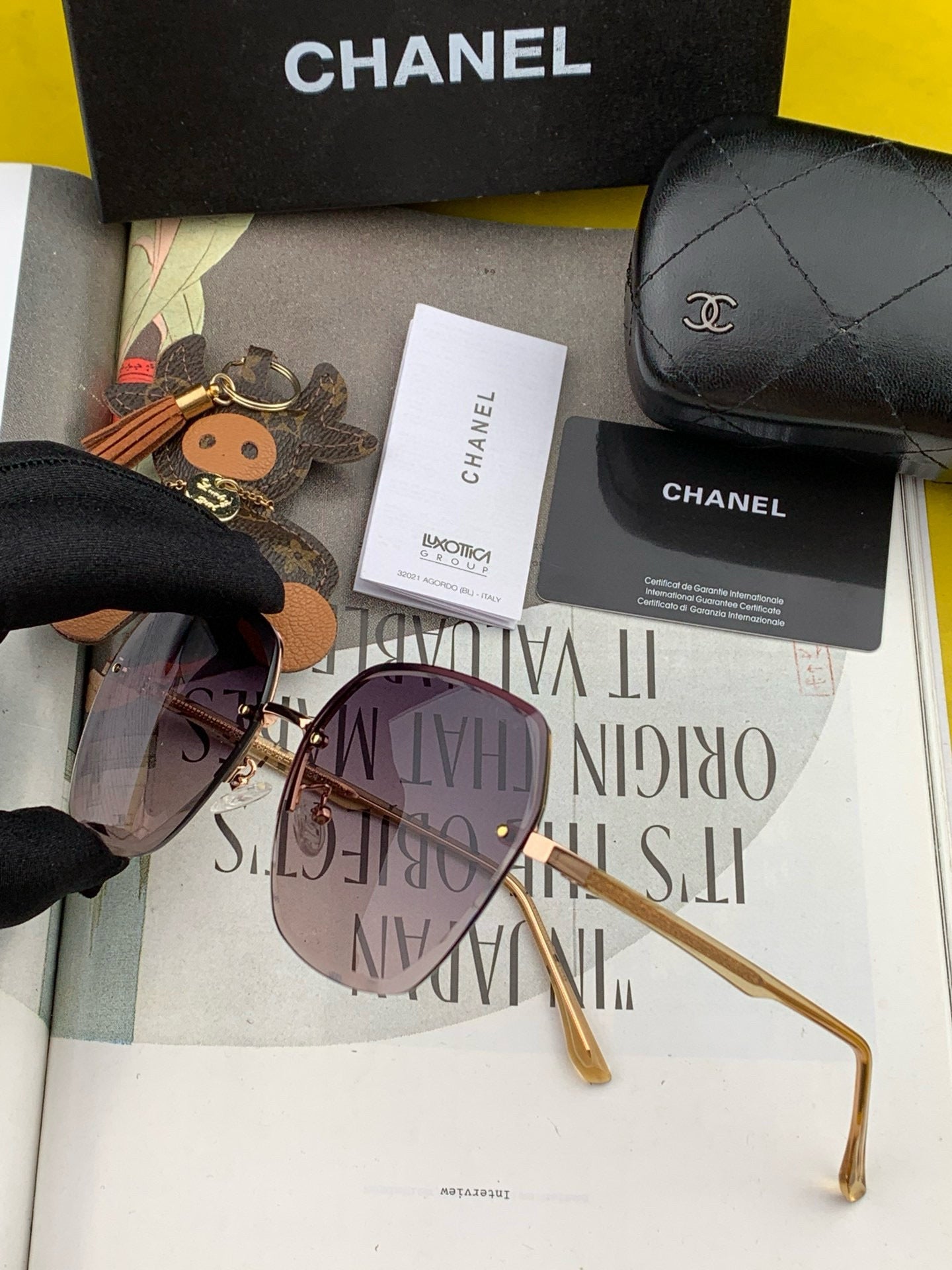 CHANEL SQUARE SUNGLASSES CH0922 IN METAL