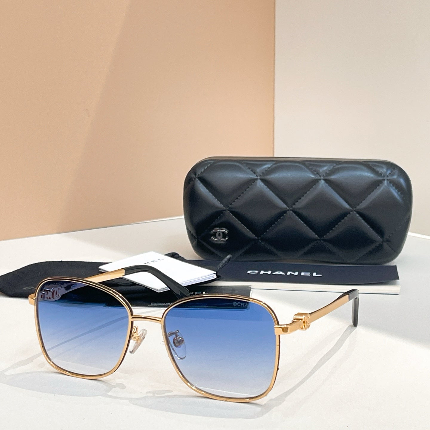 CHANEL SQUARE SUNGLASSES CH4289Q IN METAL