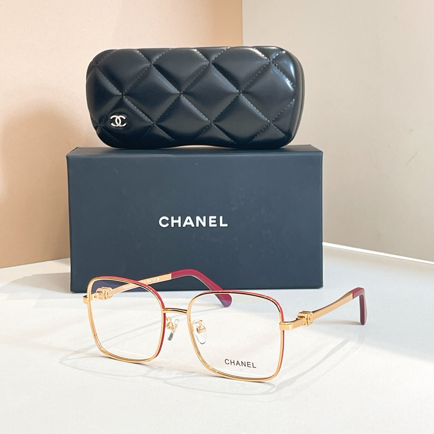 CHANEL RECTANGULAR SUNGLASSES CH2219 IN METAL