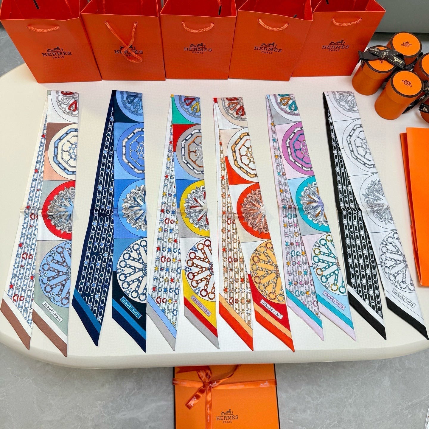 HERMES HERMES 25S SCARF 90 IN SILK 856726