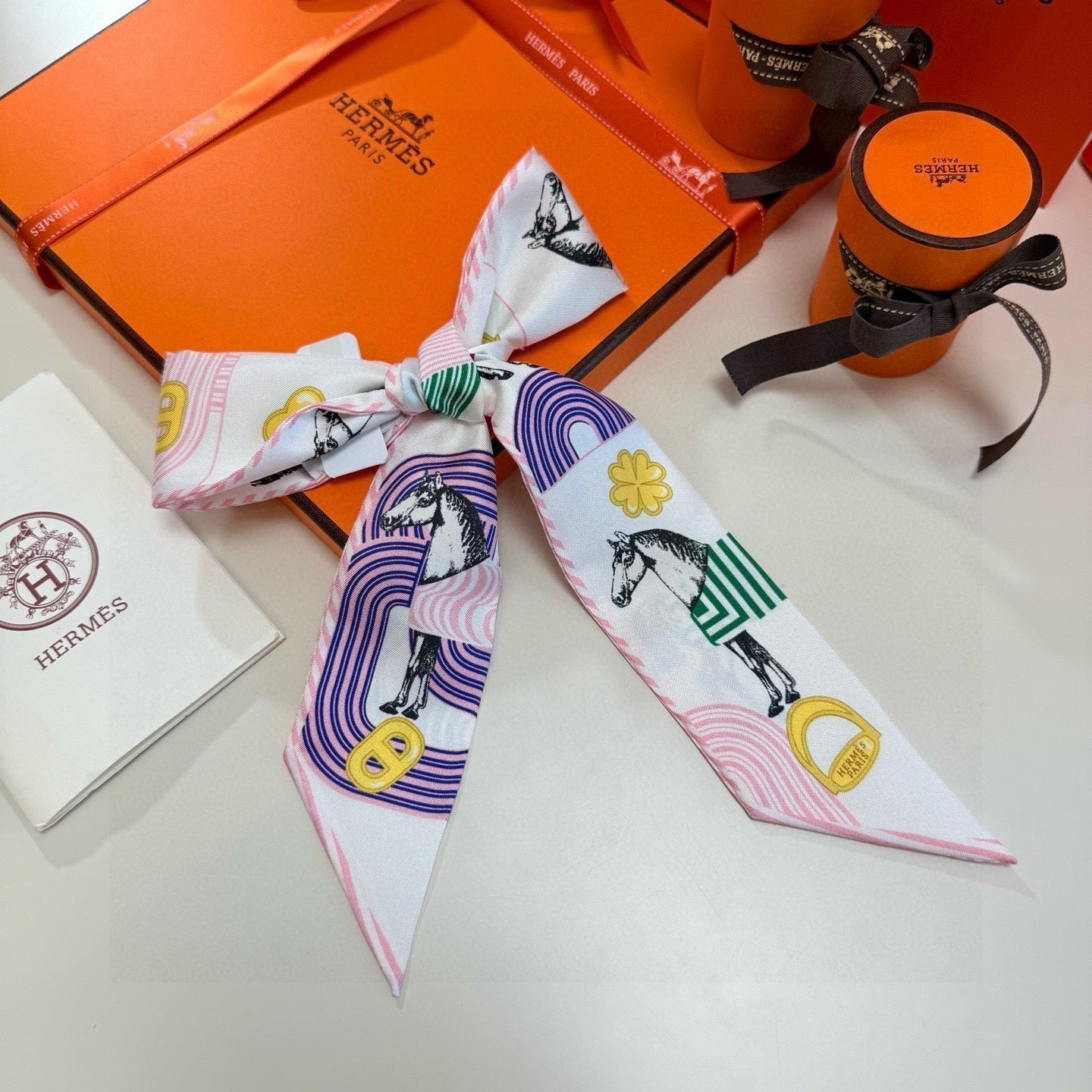 HERMES HERMES 25S SCARF TWILLY 86 IN SILK 987341
