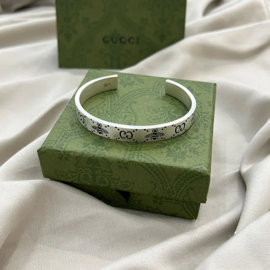 Gucci Bee Silver Bracelet - Hình 2