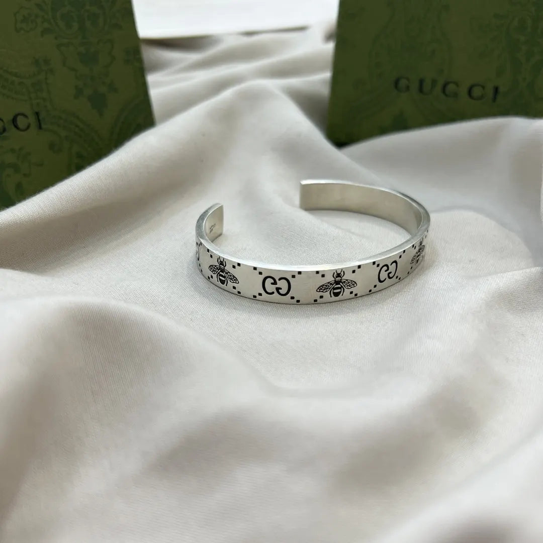 Gucci Bee Silver Bracelet - Hình 3