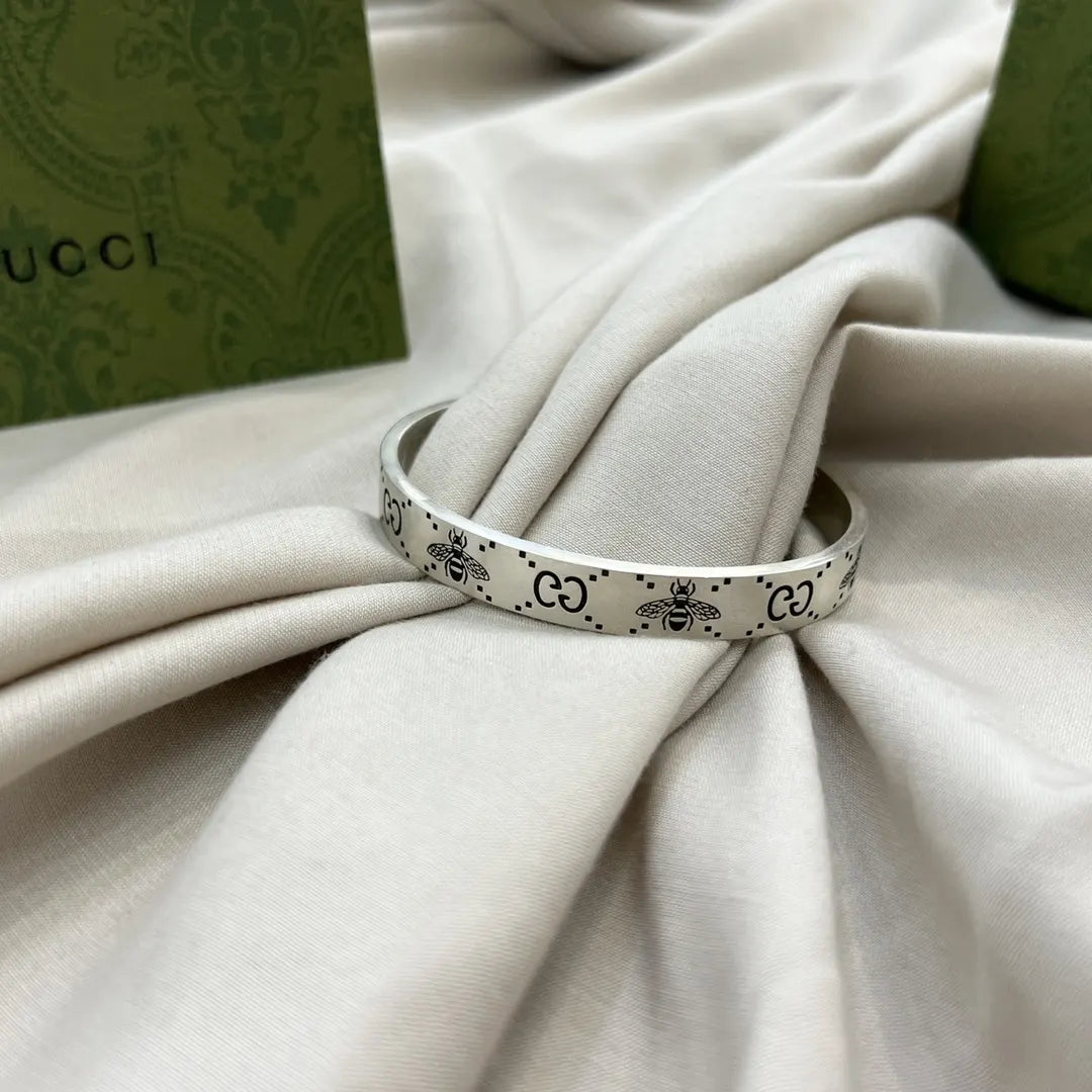 Gucci Bee Silver Bracelet - Hình 7