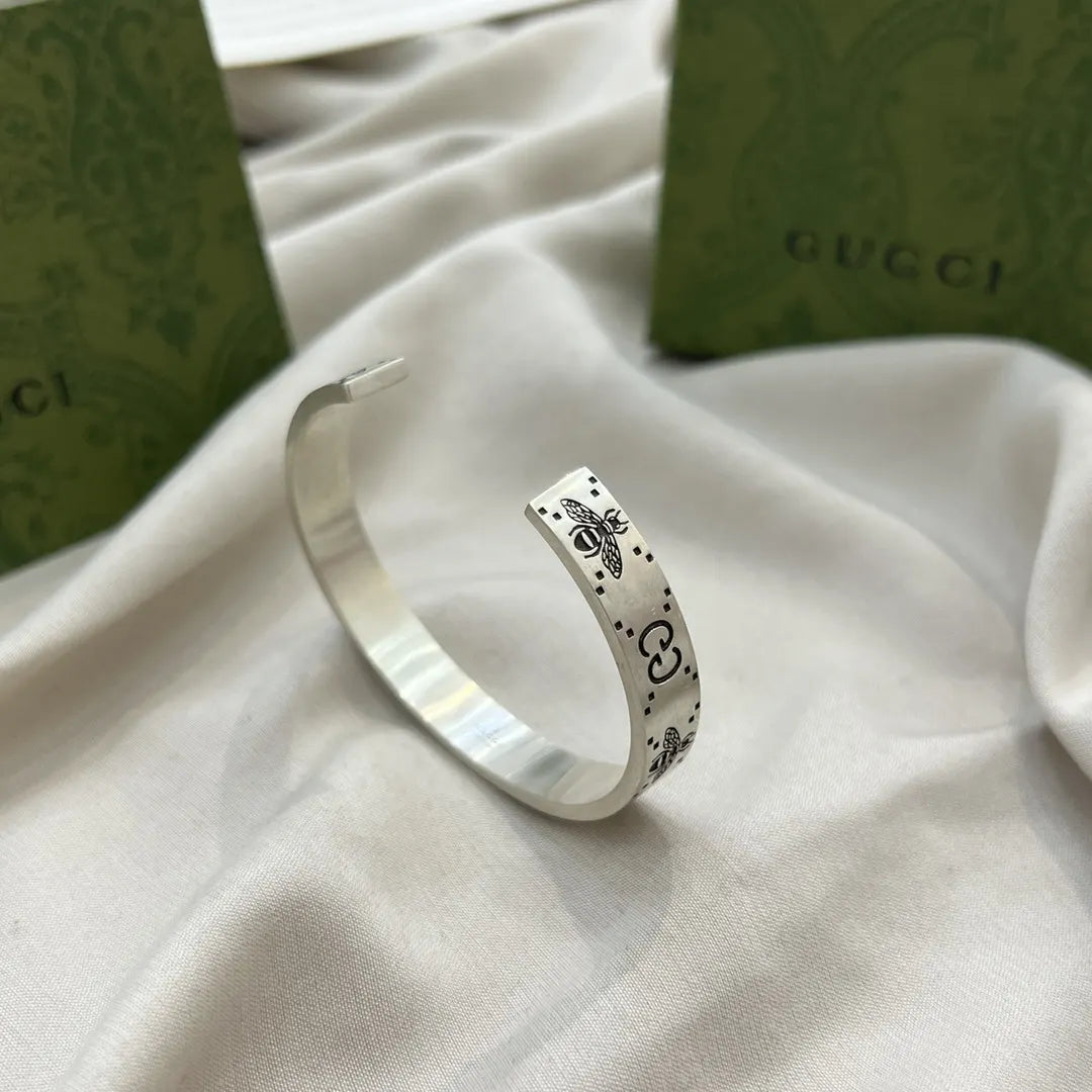 Gucci Bee Silver Bracelet - Hình 8