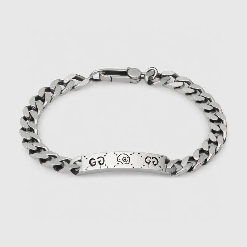 Gucci Ghost Sterling Silver Chain Bracelet