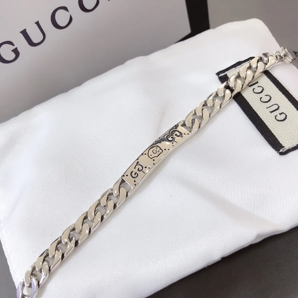 Gucci Ghost Sterling Silver Chain Bracelet - Hình 2