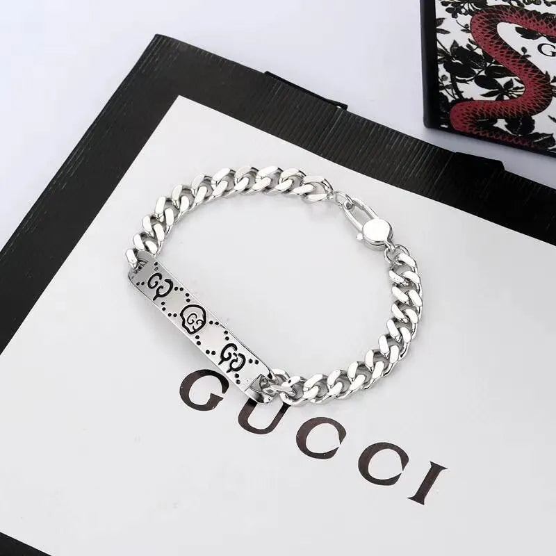 Gucci Ghost Sterling Silver Chain Bracelet - Hình 4