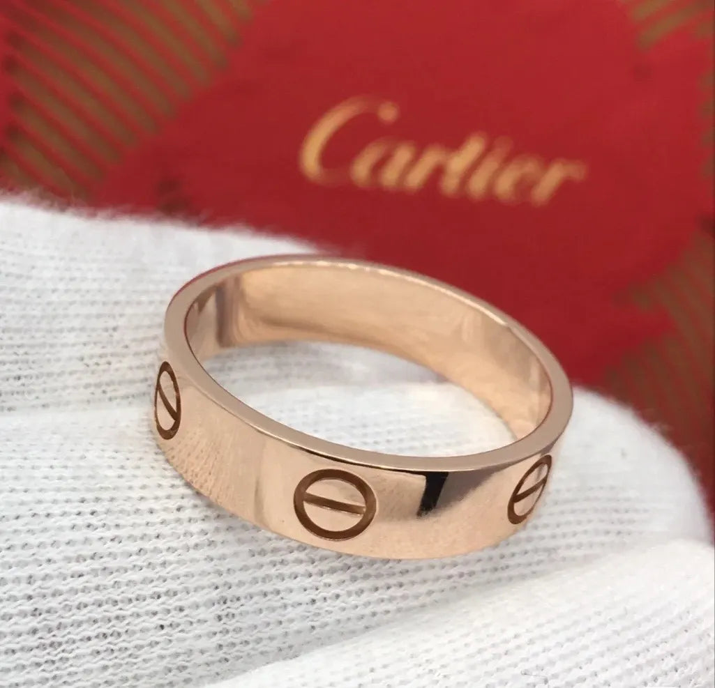 Cartier LOVE Ring Rose Gold - Hình 6