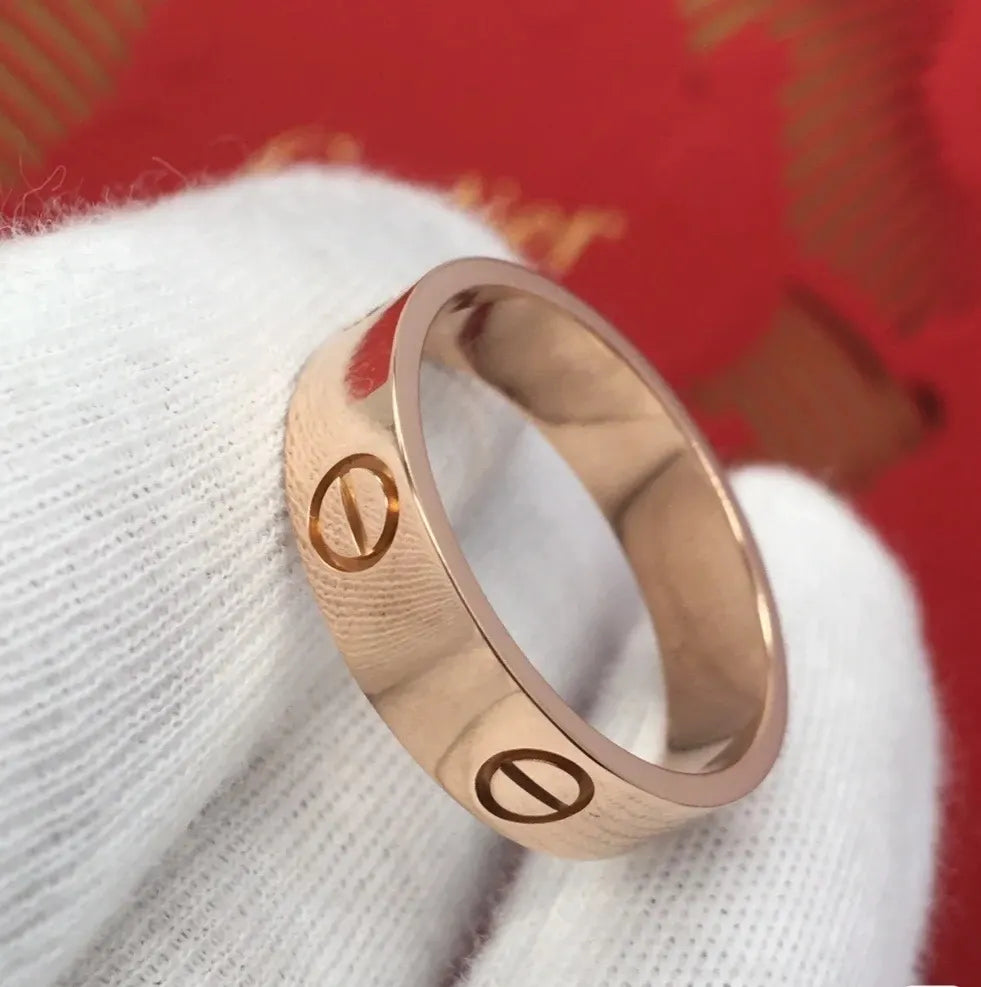 Cartier LOVE Ring Rose Gold - Hình 7