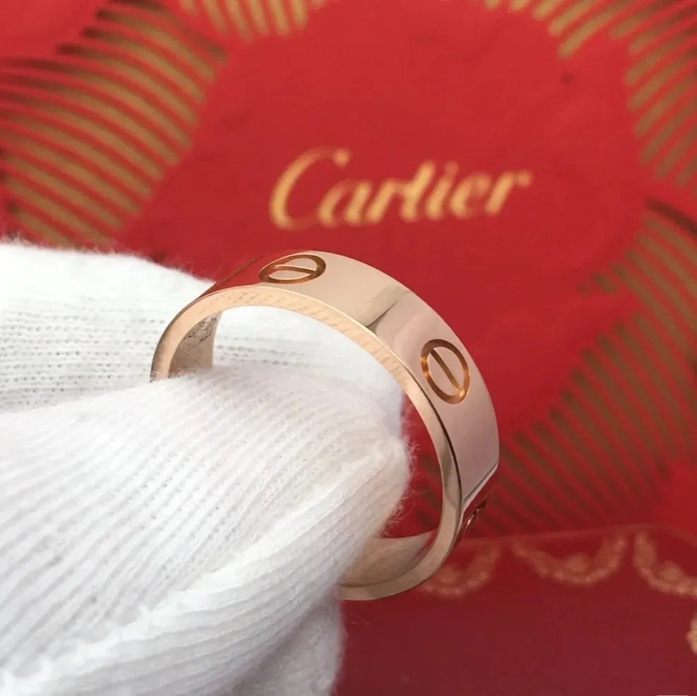 Cartier LOVE Ring Rose Gold - Hình 8