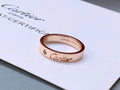 designer Cartier Rose Gold Diamond Ring