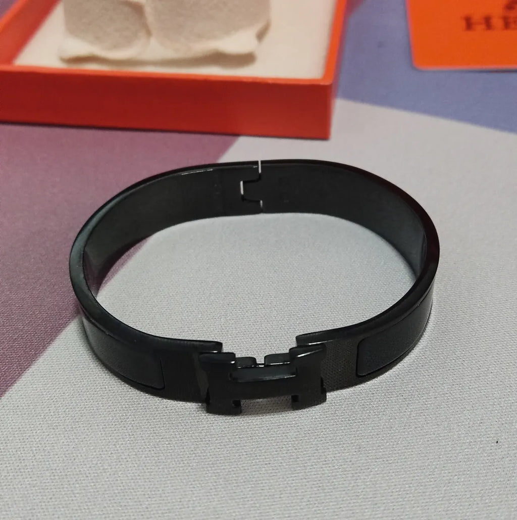 Black Hinge Bangle Premium Quality - Hình 2