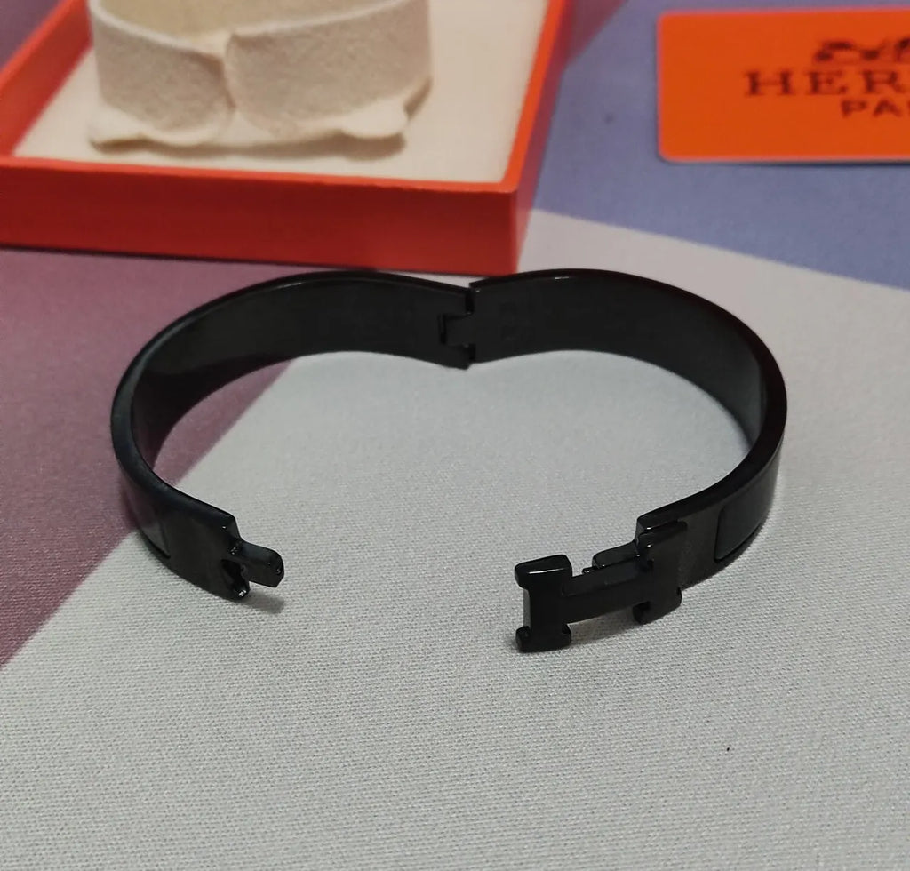 Black Hinge Bangle Premium Quality - Hình 6