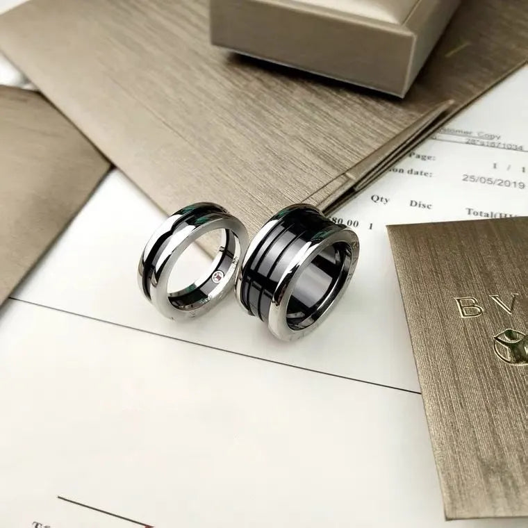 Bvlgari Black Ceramic Ring zero1