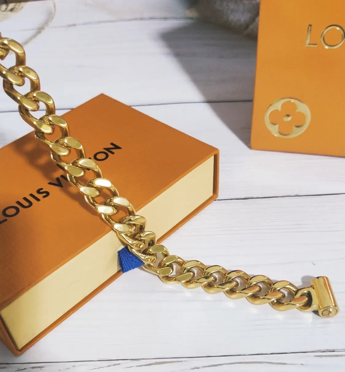 Premium Chain Link Bracelet in Gold and Silver - Hình 2