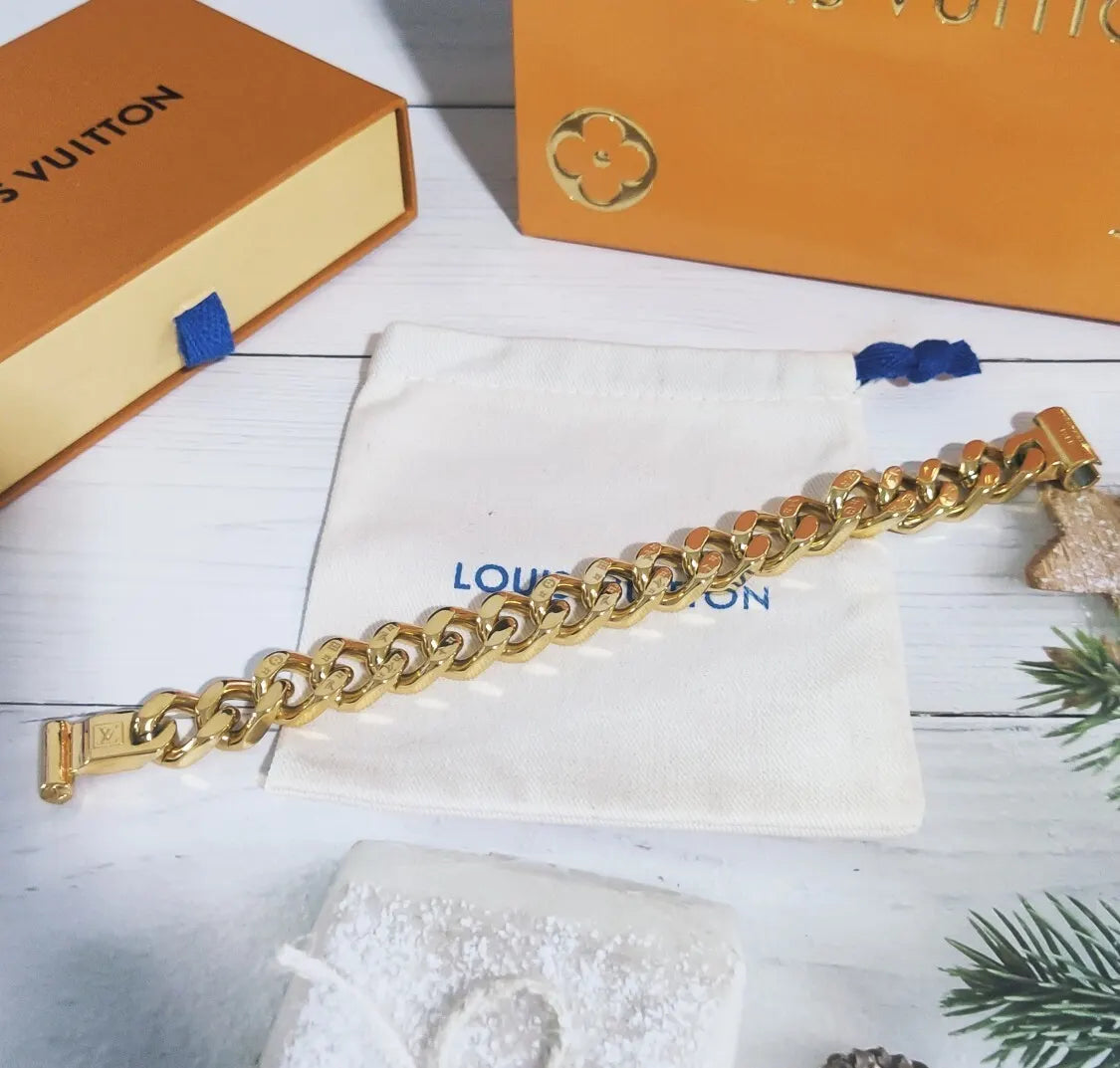 Premium Chain Link Bracelet in Gold and Silver - Hình 3