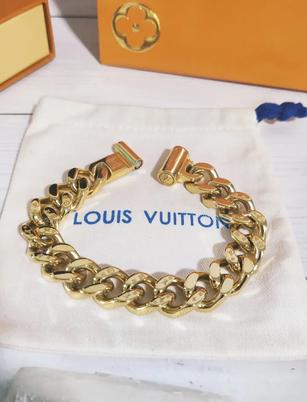 Premium Chain Link Bracelet in Gold and Silver - Hình 4