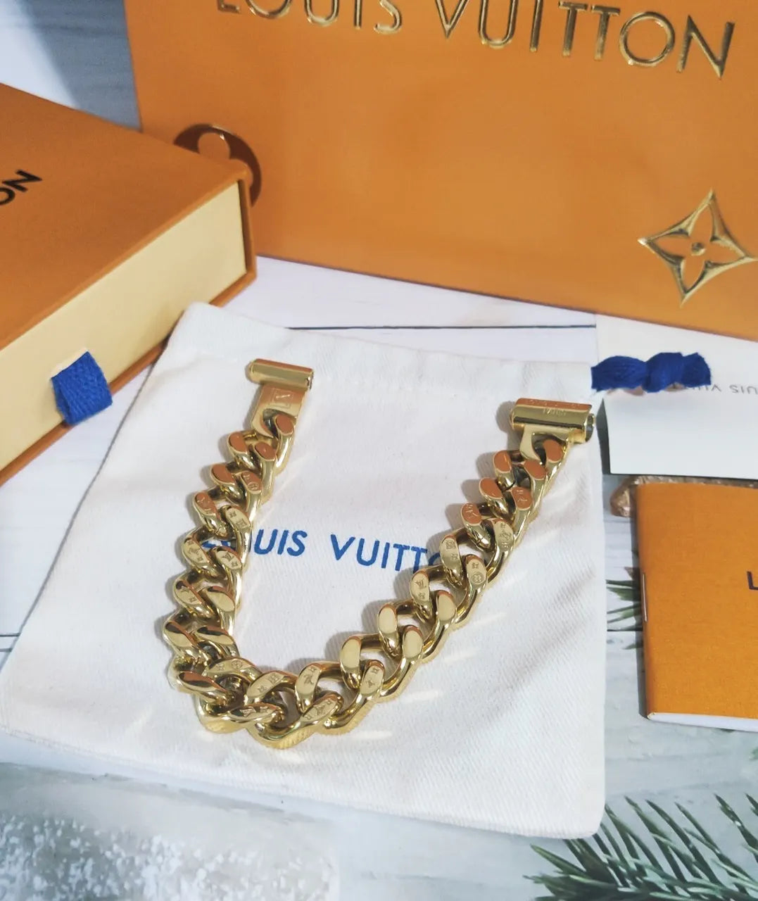 Premium Chain Link Bracelet in Gold and Silver - Hình 6