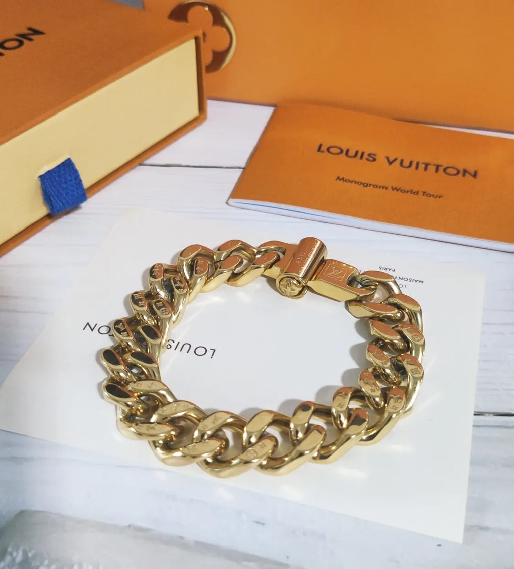 Premium Chain Link Bracelet in Gold and Silver - Hình 8
