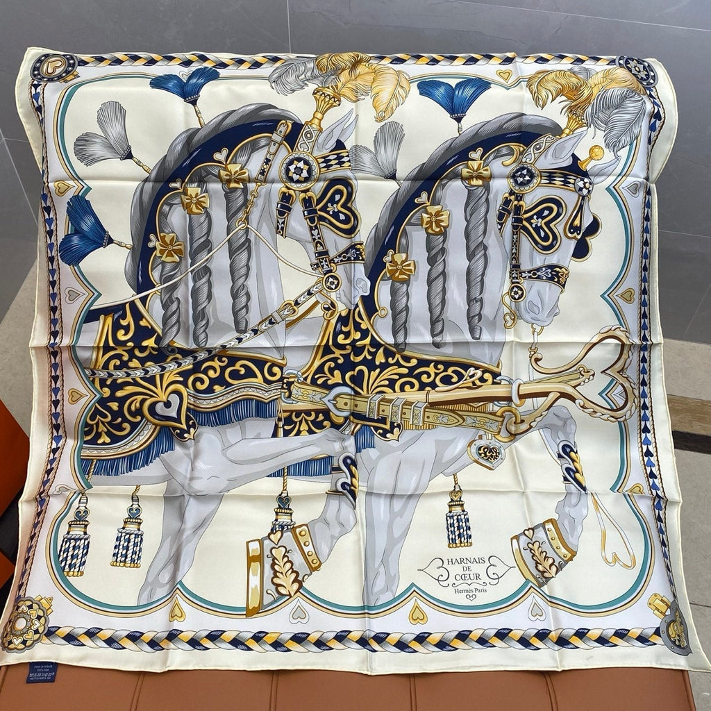 HERMES HERMES 25S SCARF 90 IN SILK 709686